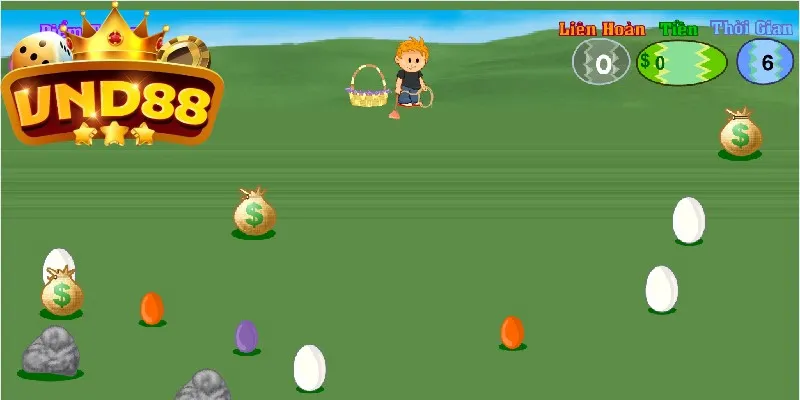 Game mini săn trứng có luật chơi đơn giản